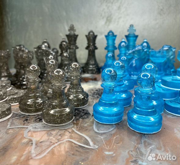 Шахматы и шашки набор ручной работы