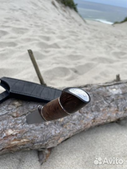 Нож ручной работы, элмакс, кап ореха