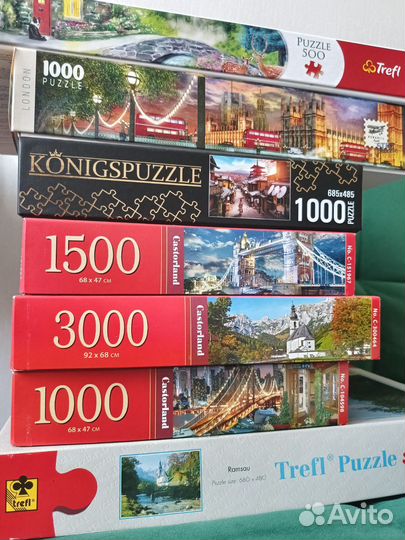 Пазлы trefl, castorland и др