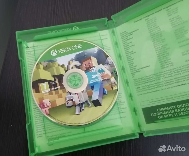 Диск на xbox one Майнкрафт
