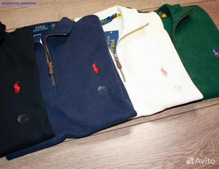 Polo Ralph Lauren джемпер полузамок черный (Арт.18066)