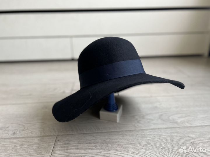 Шляпа черная Эконика шерсть