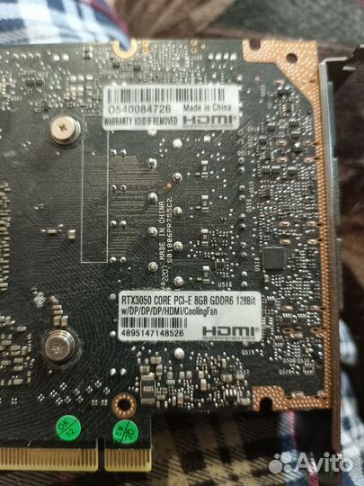 Видеокарта geforce rtx 3050