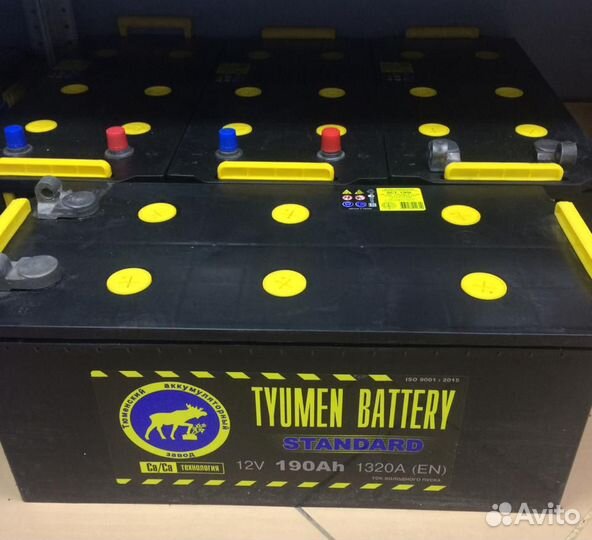 Аккумулятор 190 Ач грузовой Тюмень Standard