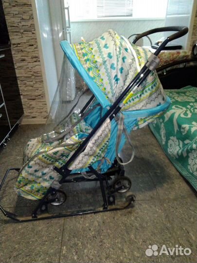 Детские санки коляска