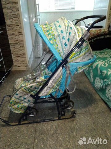 Детские санки коляска