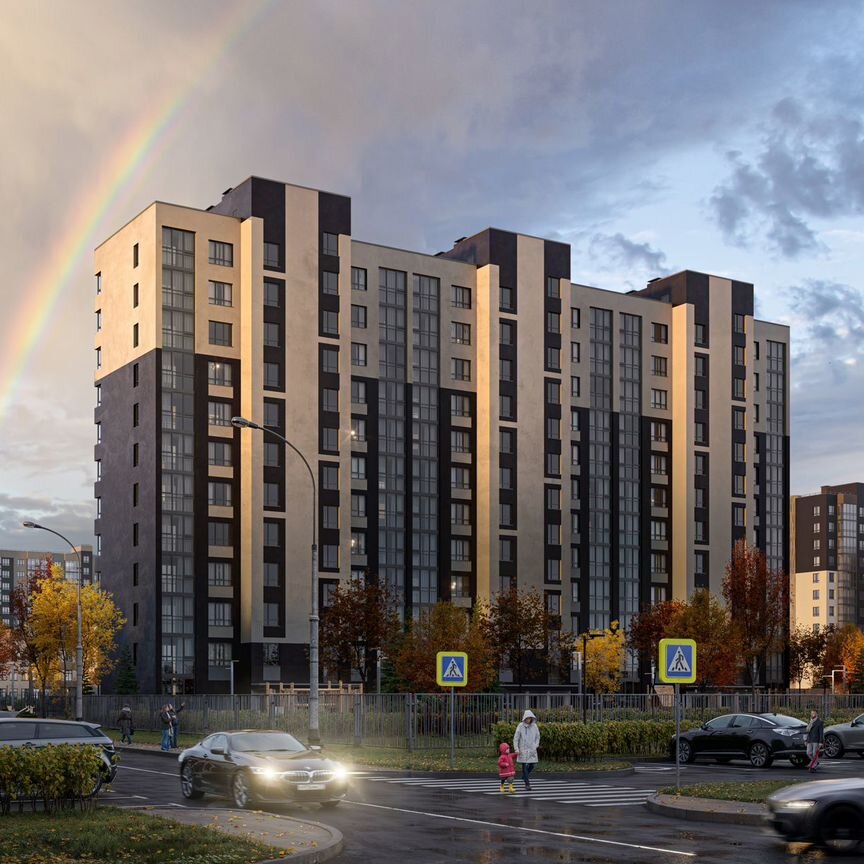 2-к. квартира, 62,8 м², 10/12 эт.