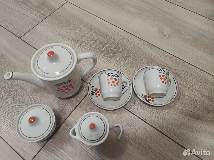 Детская посудка СССР Рябинка
