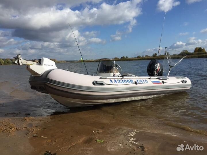 Лодка риб Ривер бот 430