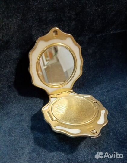 Пудренница, серебро