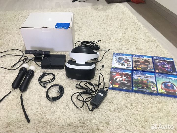 Sony playstation VR + камера v2 + игры
