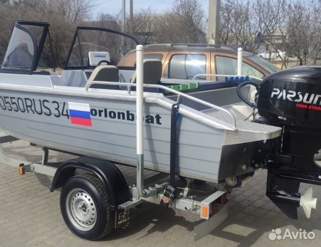 Продаем лодку OrionBoat 43 fish + прицеп + эхолот