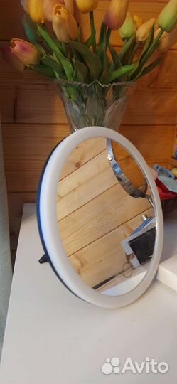 Зеркало с подсветкой диаметр 15см