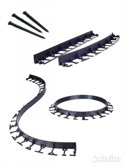 Бордюр садовый пластиковый