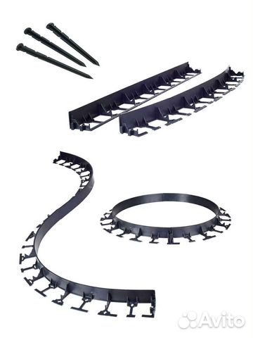 Бордюр садовый пластиковый