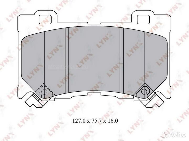 Lynxauto BD-5742 Колодки тормозные дисковые перед