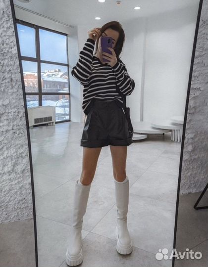 Кожаные шорты