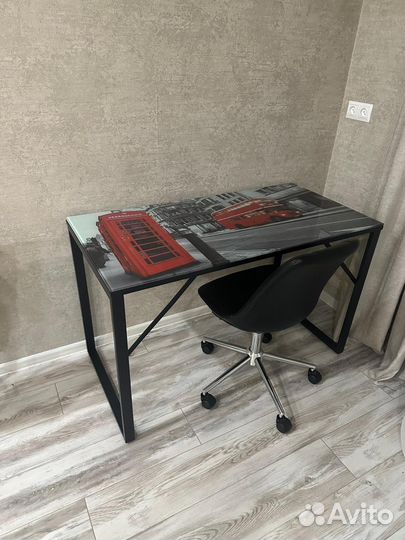 Компьютерный стол стеклянный бу