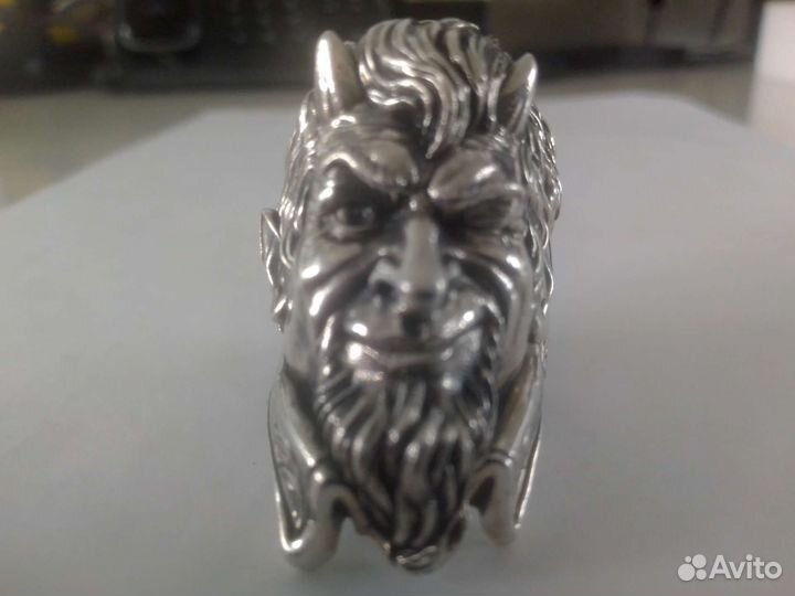 Байкерский перстень. Серебро