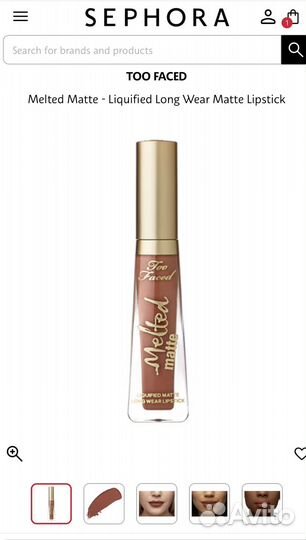 Жидкая матовая помада Too Faced makin moves