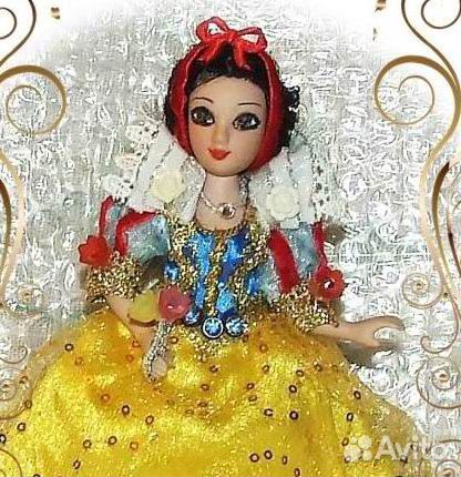 Белоснежка и Бэлль - куклы, новогодние игрушки