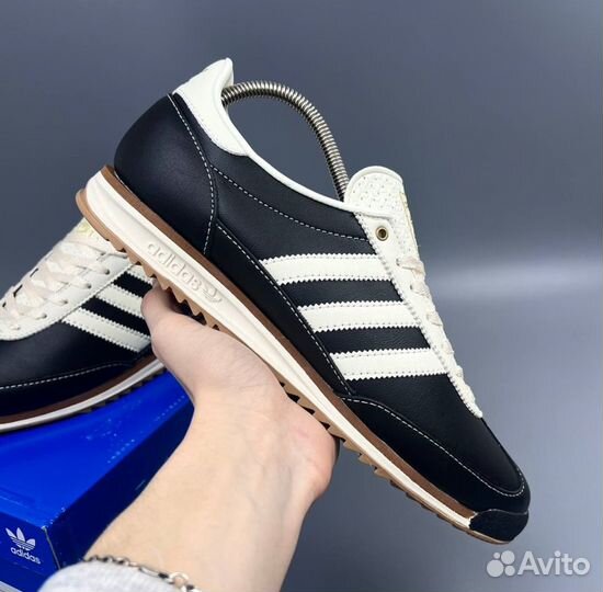 Adidas SL 72 Core Black Leather Черные