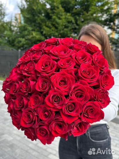 Роза красная 45шт.доставка цветов Калинингрвд