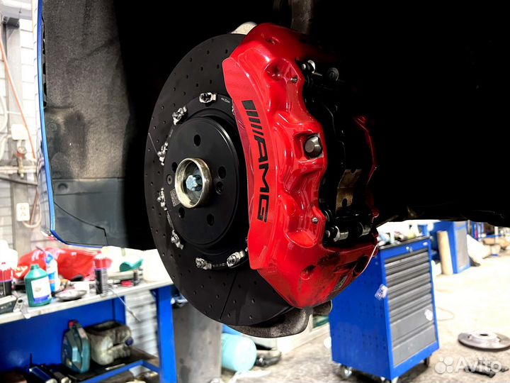 Передние тормозные диски C63S AMG W205