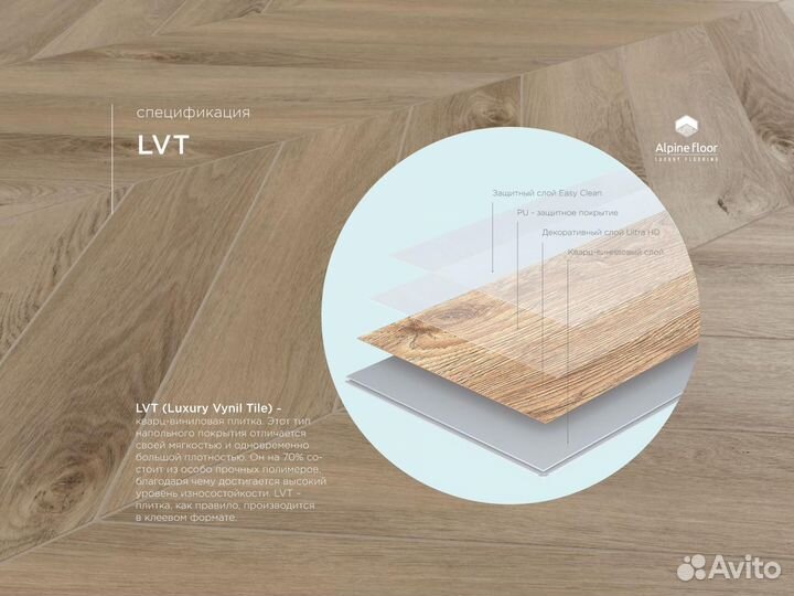 Кварцвиниловая плитка ECO 20-11 Карите