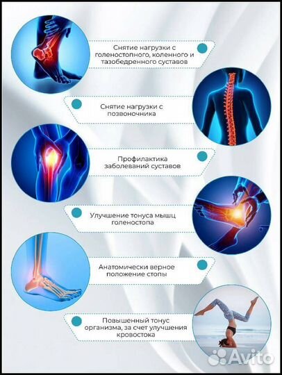 Стельки ортопедические каркасные с супинатором