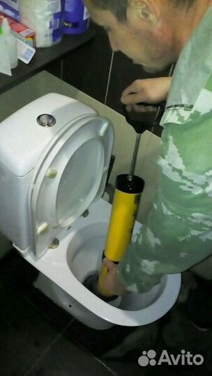 Прочистка засора канализации. Сантехник. Услуги