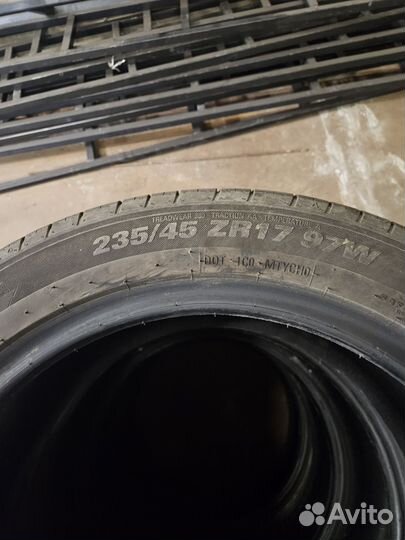 Летняя резина 235 45 r17 kumho ecsta