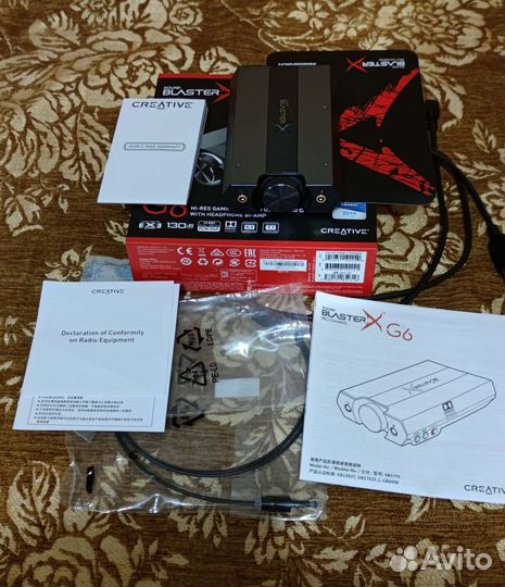 Внешняя звуковая карта Creative Sound Blaster G6