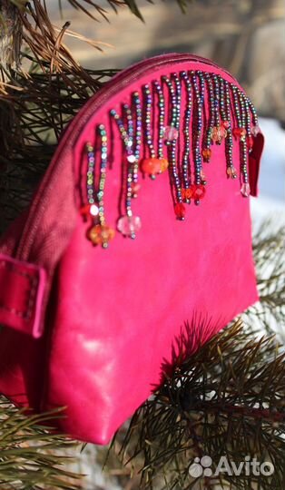 Косметичка из натуральной кожи