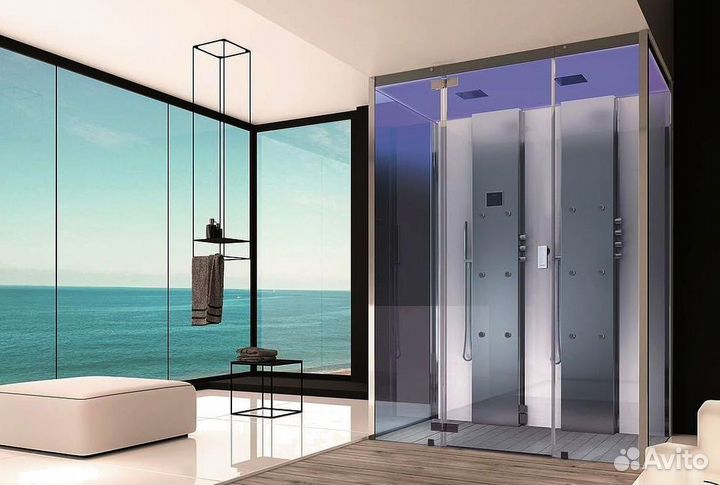 Стеклянные душевые перегородки