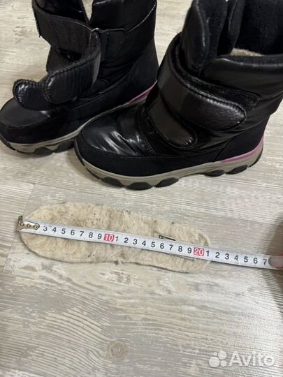 Ботинки зимние на девочку 32