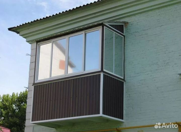 Остекление пвх с отделкой