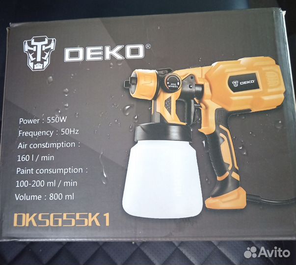 Краскопульт электрический deko