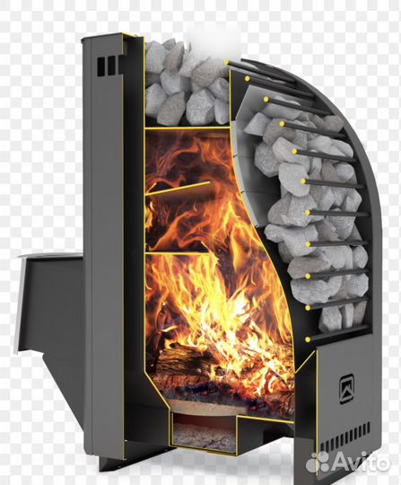 Печь каменка теплодар каскад-панорама 18лп