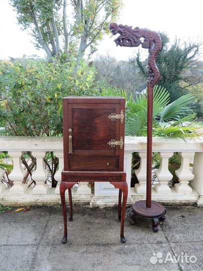 Антикварный Шкаф Секретер Для пластинок Шинуазри
