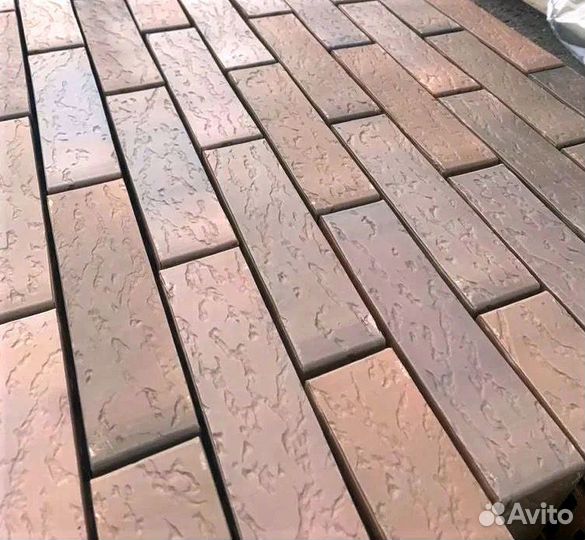 Лицевой керамический кирпич старый дуб графит вкз