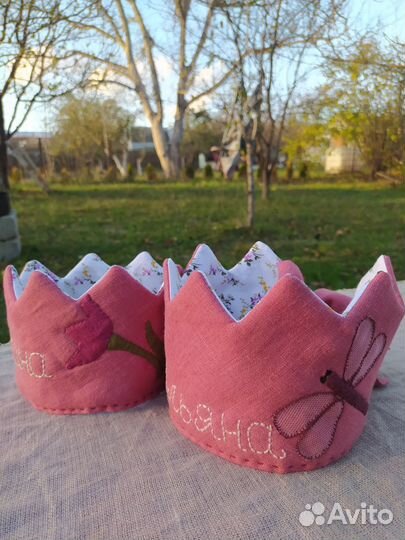 Текстильная корона на заказ