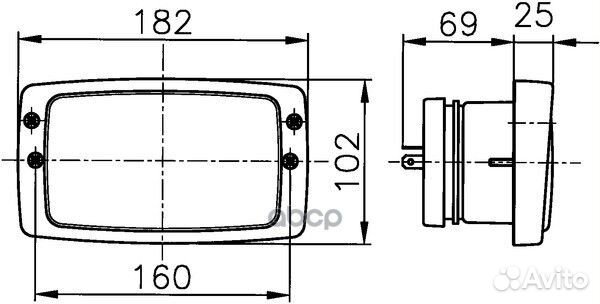 Основная фара - автомобиля 1AB006213027 hella