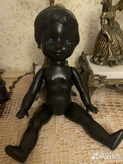 Редкая винтажная кукла негритенок