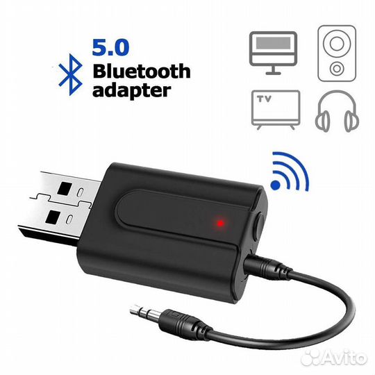 Блютуз адаптер для авто USB Bluetooth адаптер пк