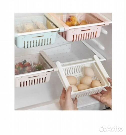 Контейнер-органайзер для холодильника раздвижной
