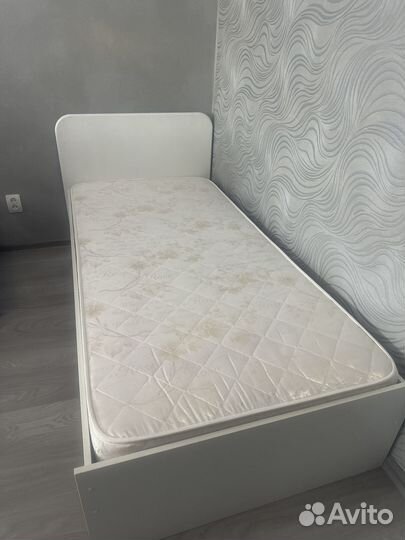 Кровать полуторка с ортопедическим матрасом бу