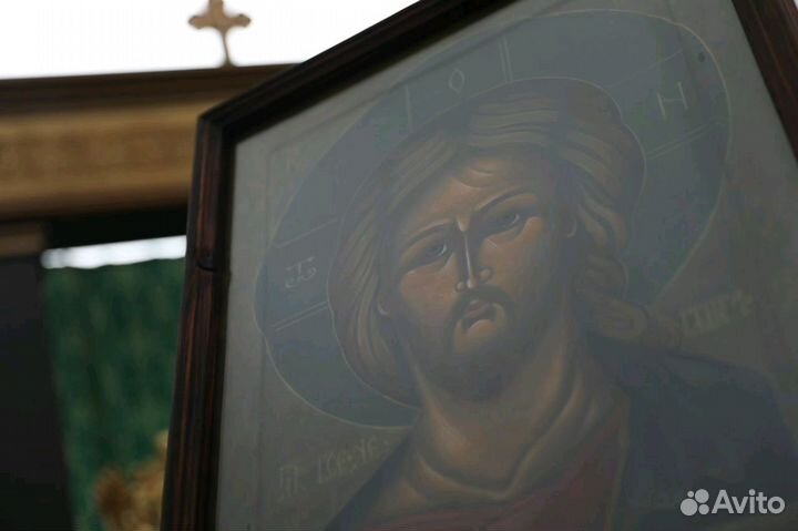 Икона Спасителя рукописная