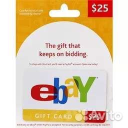 Гифт карта ebay 25