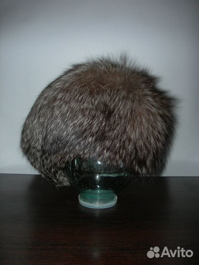Шапка зимняя из чернобурой лисы